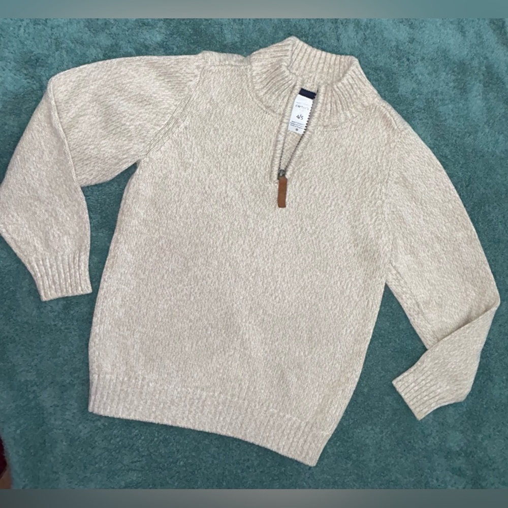 Boys Tan Sweater